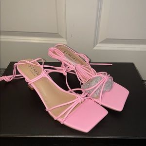 Pink Strappy Heels